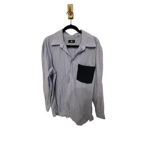 Massimo Cecchini Pinstripe Old Money Quiet Luxury Country Club Dress 18 Button